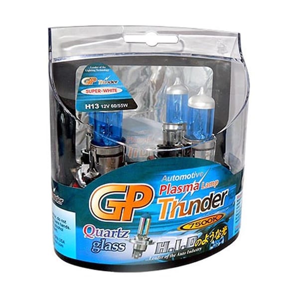 Gp-Thunder 7500 K H13 Super White Xenon Quartz Light Bulbs for Headlamp Fog Cornering Day Time Running Lights GP134704 - main